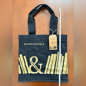 Barnes & Noble Black Tote with Gold Design